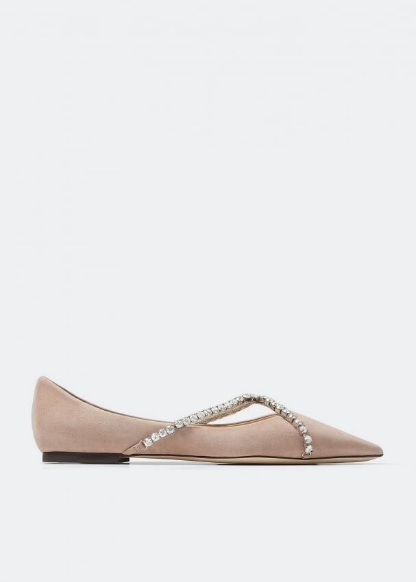 

Балетки JIMMY CHOO Genevi ballet flats, бежевый