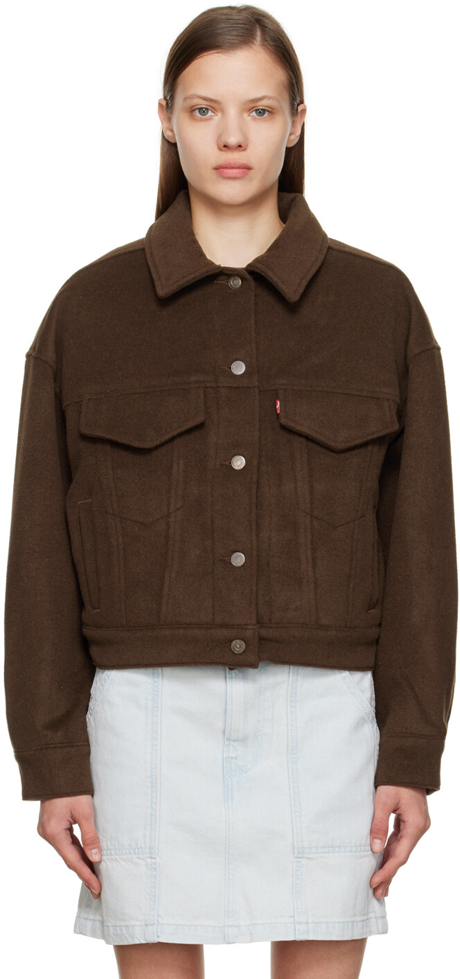 

Коричневая куртка Baby Bubble Trucker Levi's, Коричневый