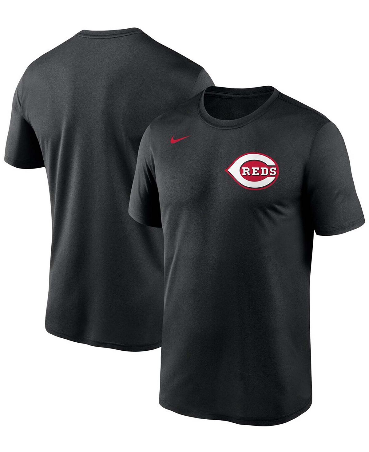 

Мужская черная футболка cincinnati reds wordmark legend Nike, черный