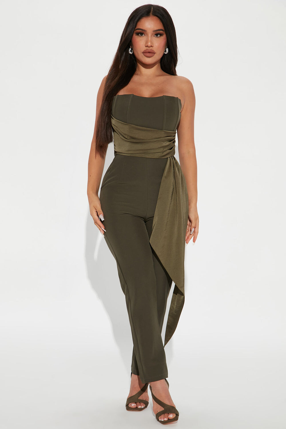

Комбинезон Fashion Nova LJP8657, оливковый
