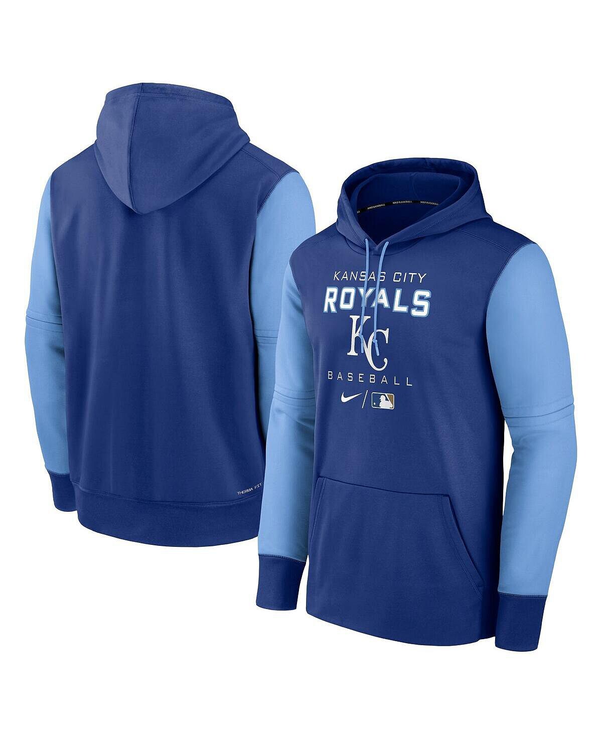 

Мужская королевская толстовка с капюшоном kansas city royals authentic collection performance Nike