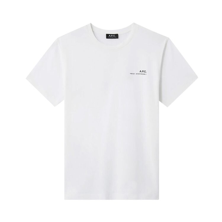

Футболка A.P.C. Item T-Shirt 'White', белый