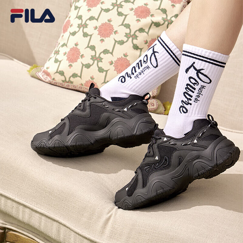 

Кроссовки спортивные женские Fila Fluid 4 в стиле ретро, черный