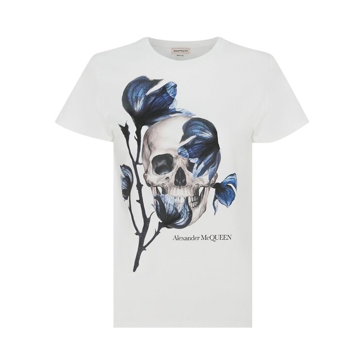 

Футболка Alexander McQueen Fitted T-Shirt 'White', белый