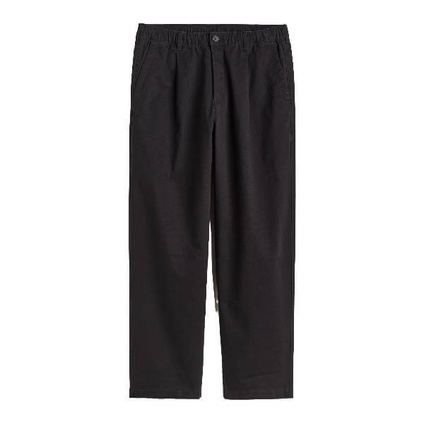 

Брюки свободного кроя H&M Relaxed Fit Twill Pants, черный