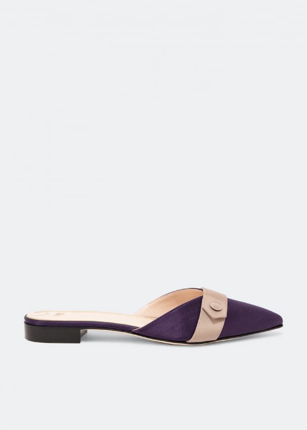 

Мюли PRIVATE COLLECTION Button detail flats, синий