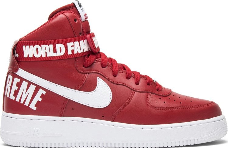 Nike air force store 1 high womens red