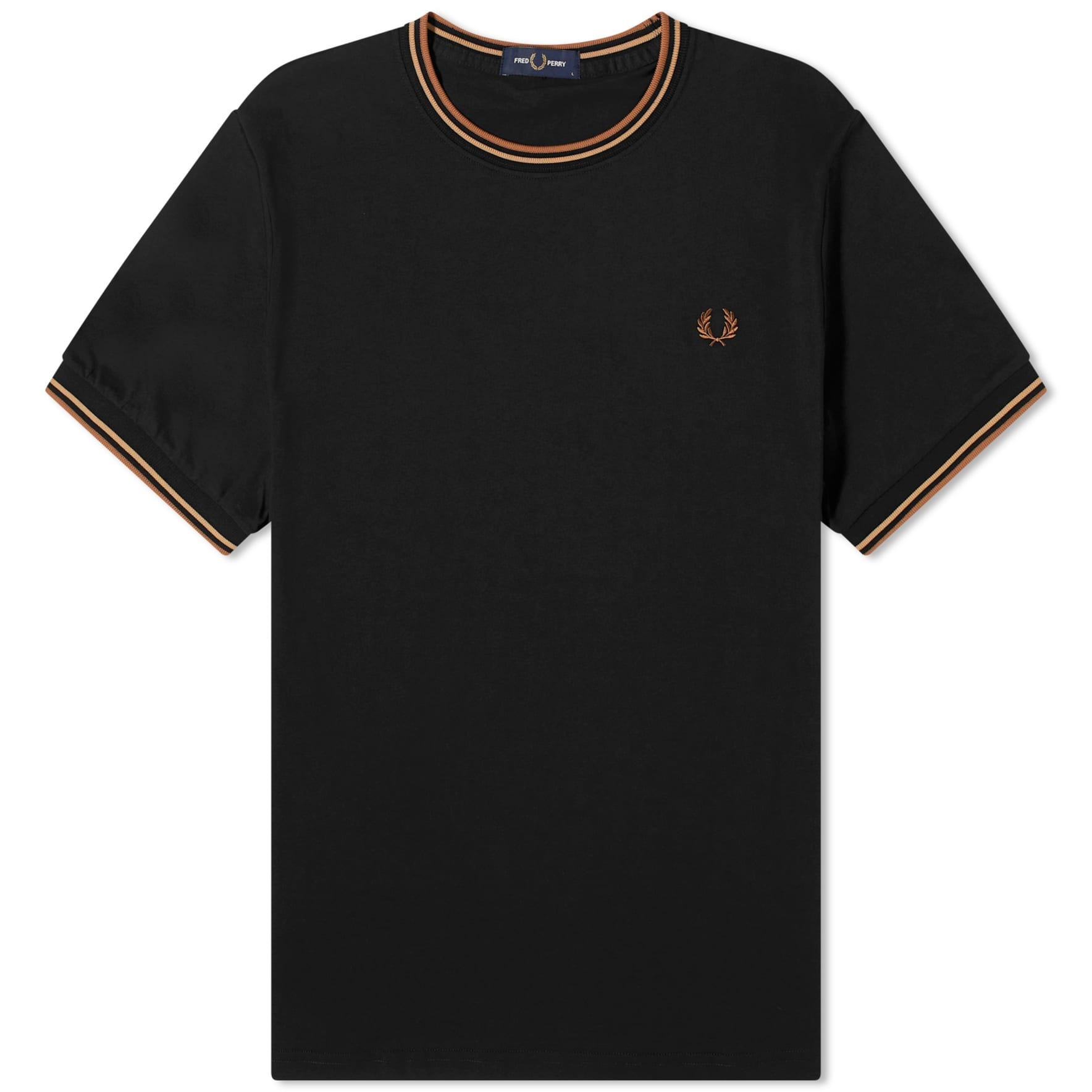 Футболка Fred Perry Twin Tipped, черный футболка fred perry authentic twin tipped бордовый