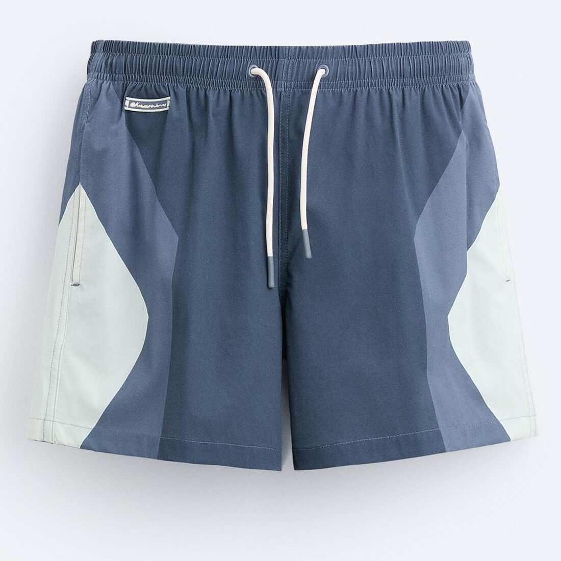 Плавательные шорты Zara Colour Block, синий/серый плавательные шорты zara paisley print синий серый