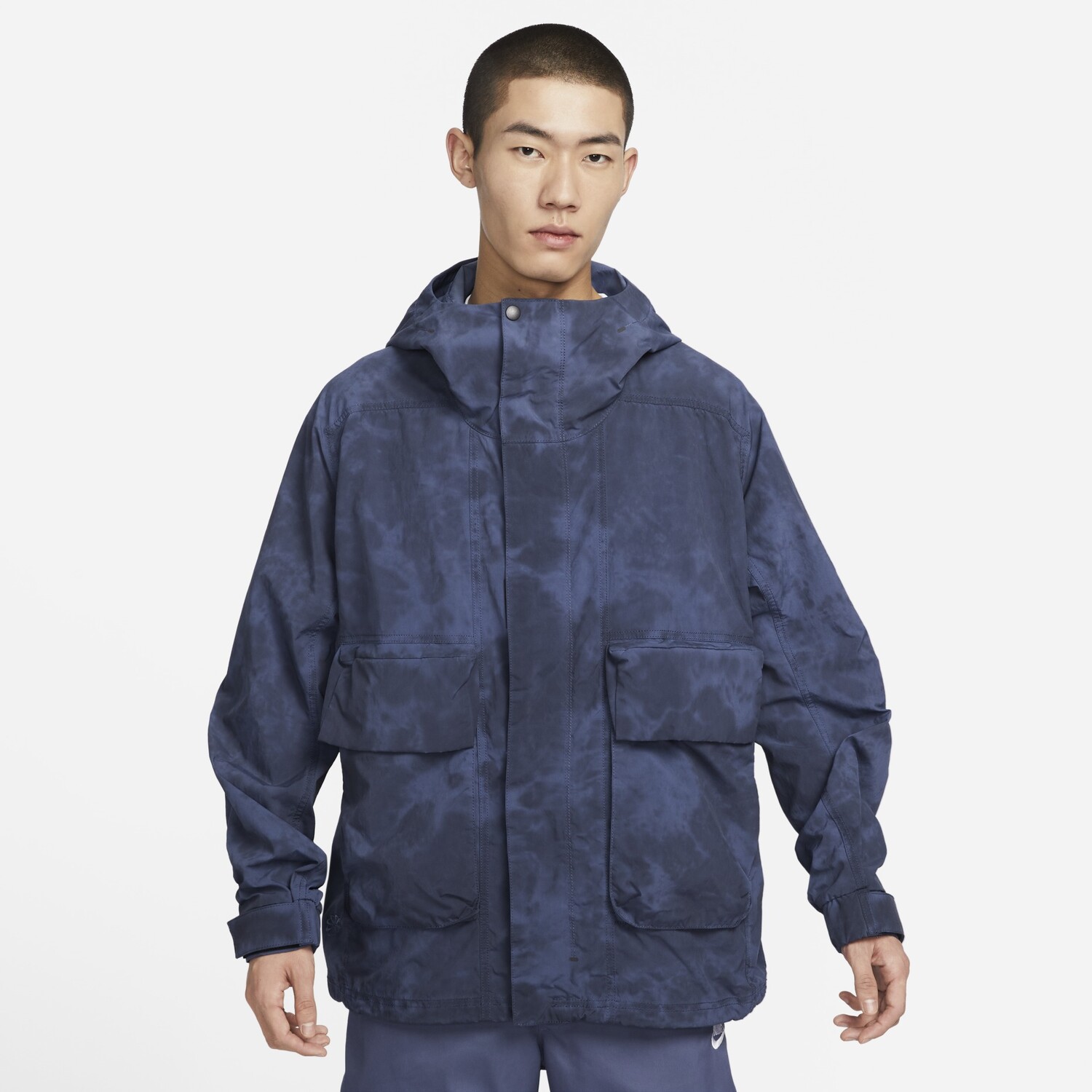 

Куртка Nike Sportswear Tech Pack Men's Woven Hooded, серо-синий