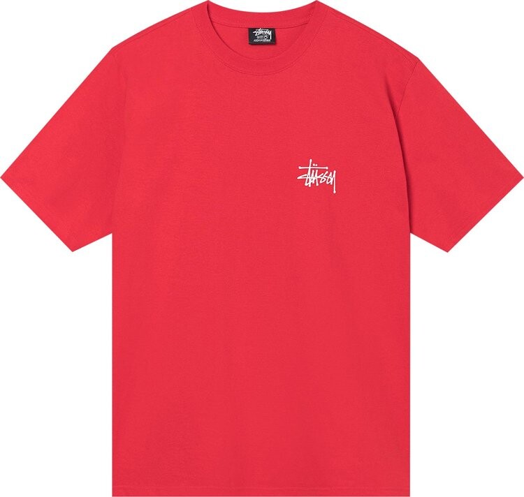 

Футболка Stussy Basic Tee 'Red', красный