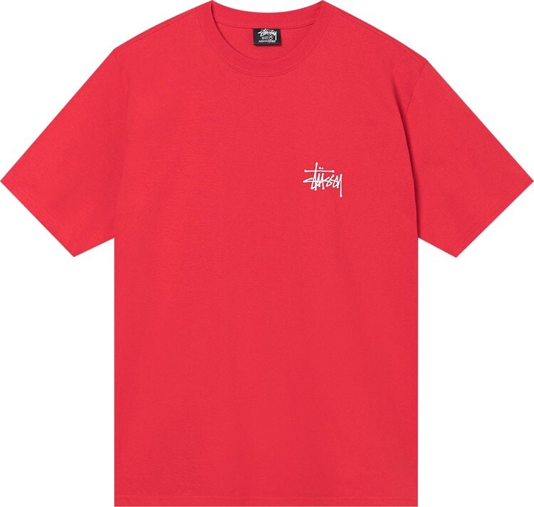 Футболка Stussy Basic Tee 'Red', красный