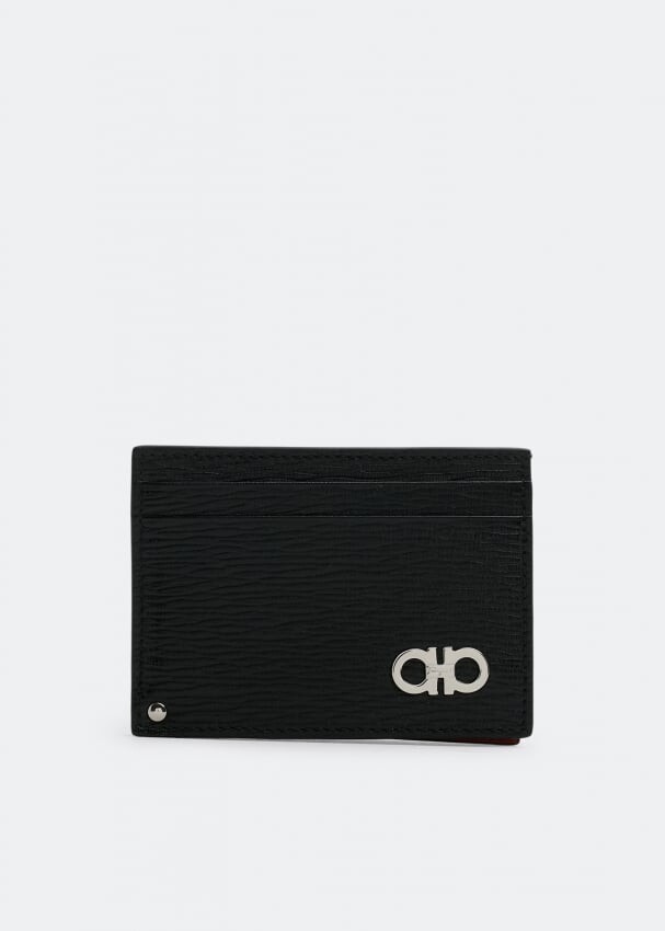 

Картхолдер FERRAGAMO Gancini card holder, черный