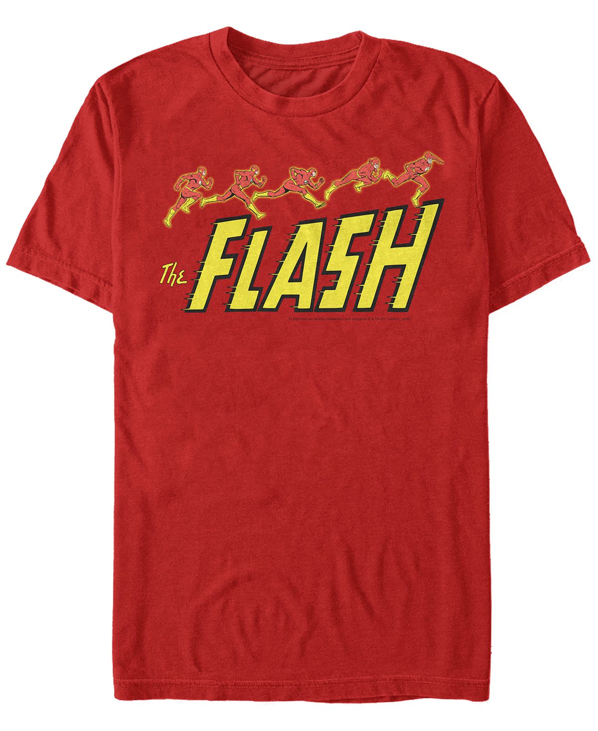 Мужская футболка с коротким рукавом dc the flash running Fifth Sun, красный цена и фото