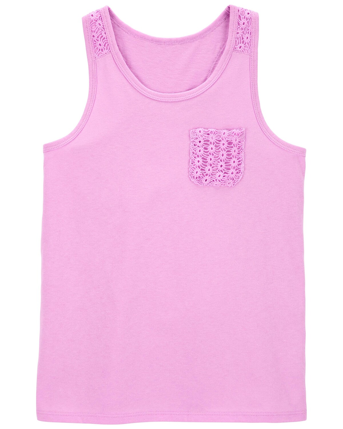 

Майка Kid Lace Pocket из джерси Carter's, розовый