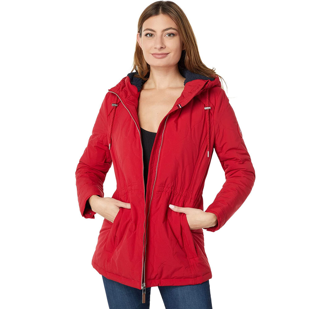 

Куртка Tommy Hilfiger Onion Quilt Sherpa Trimmed, красный