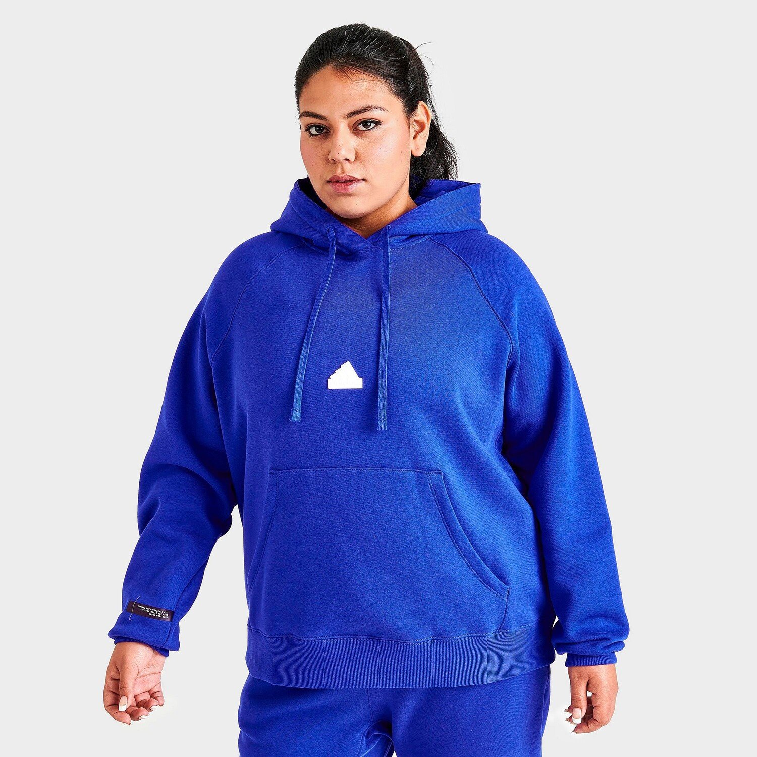 

Женская толстовка adidas Sportswear Oversized с капюшоном (большие размеры), синий