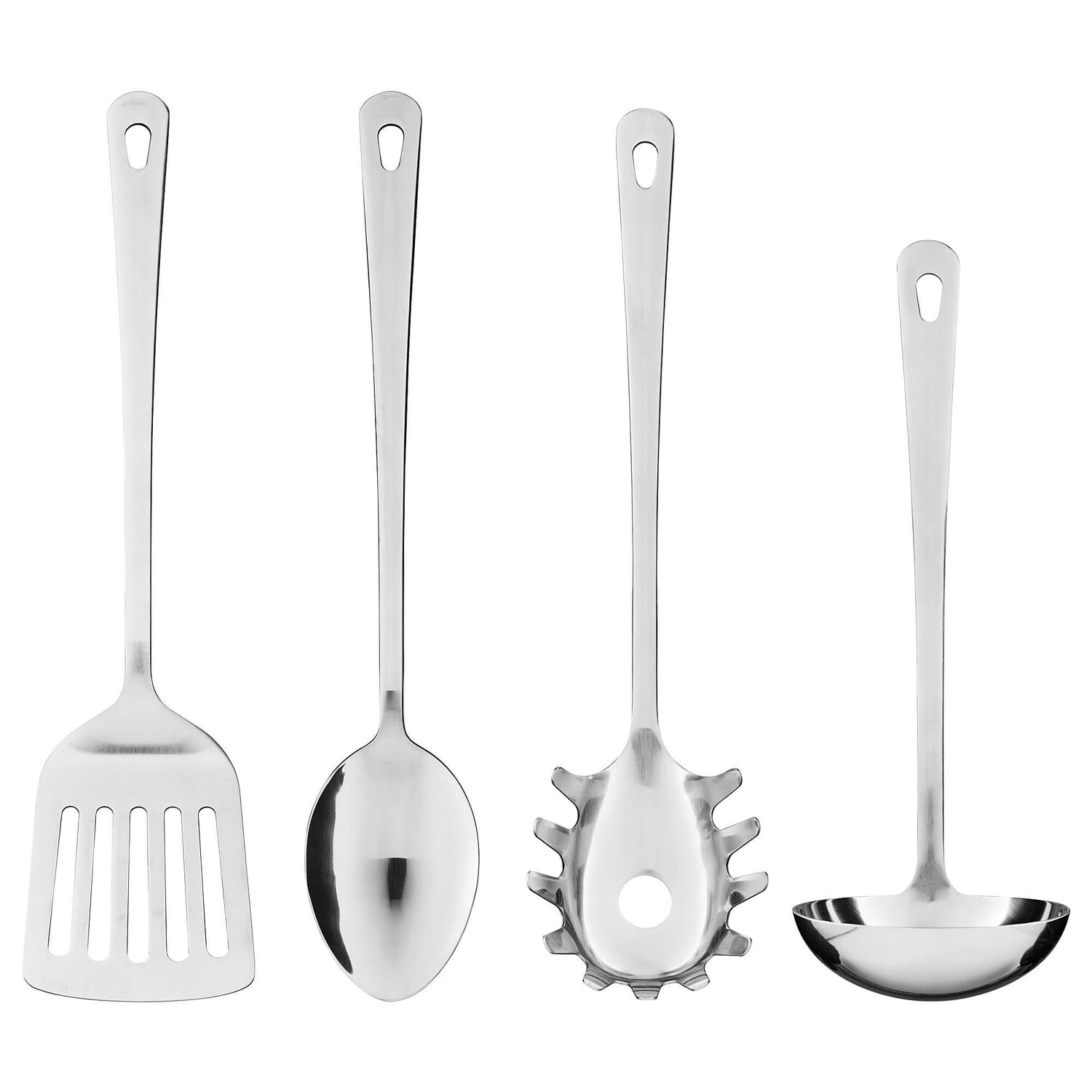 

Кухонные принадлежности Ikea Grunka, 4 предмета, нержавеющая сталь