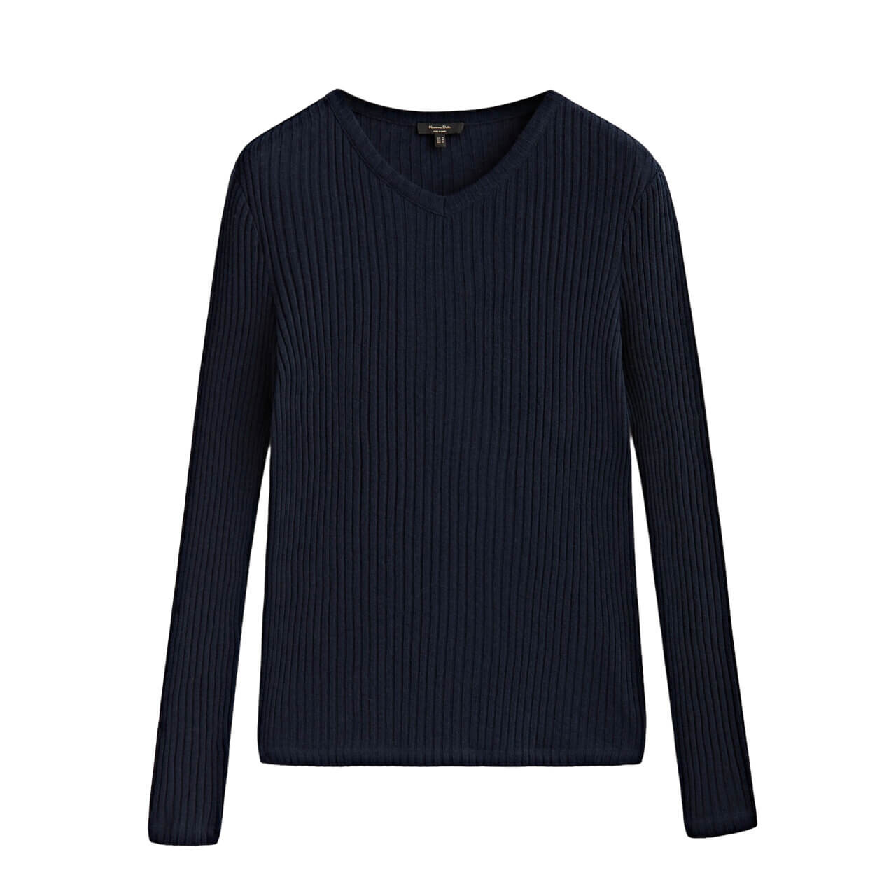 

Лонгслив Massimo Dutti, темно-синий