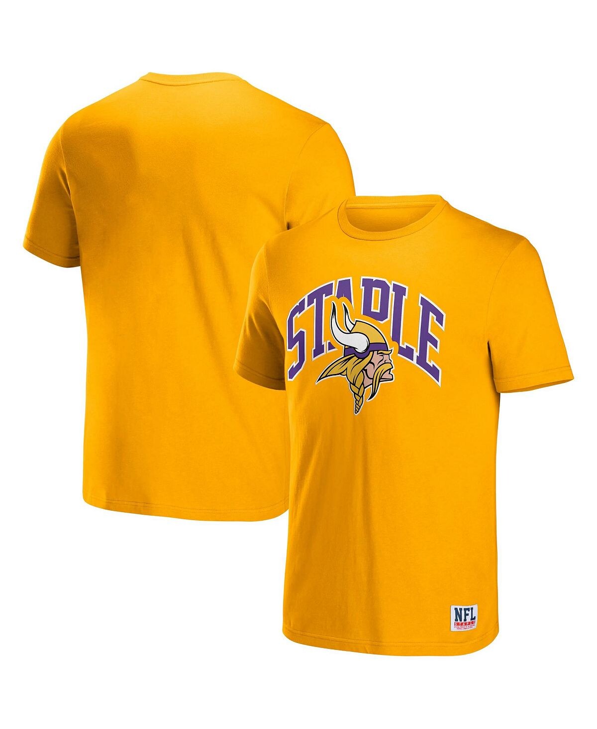 

Мужская футболка с коротким рукавом nfl x staple yellow minnesota vikings lockup logo NFL Properties