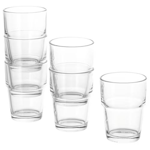 Набор стаканов 6 штук 170 мл Ikea, прозрачный цена и фото