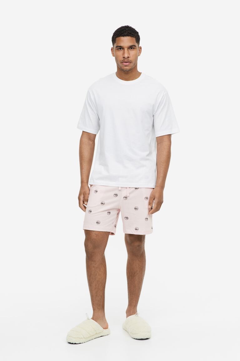 

Пижамные шорты стандартной посадки H&M, светло-розовый/солнце