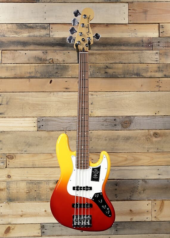 

Fender Player Plus Jazz Bass V 5-String Tequila Sunrise с чехлом