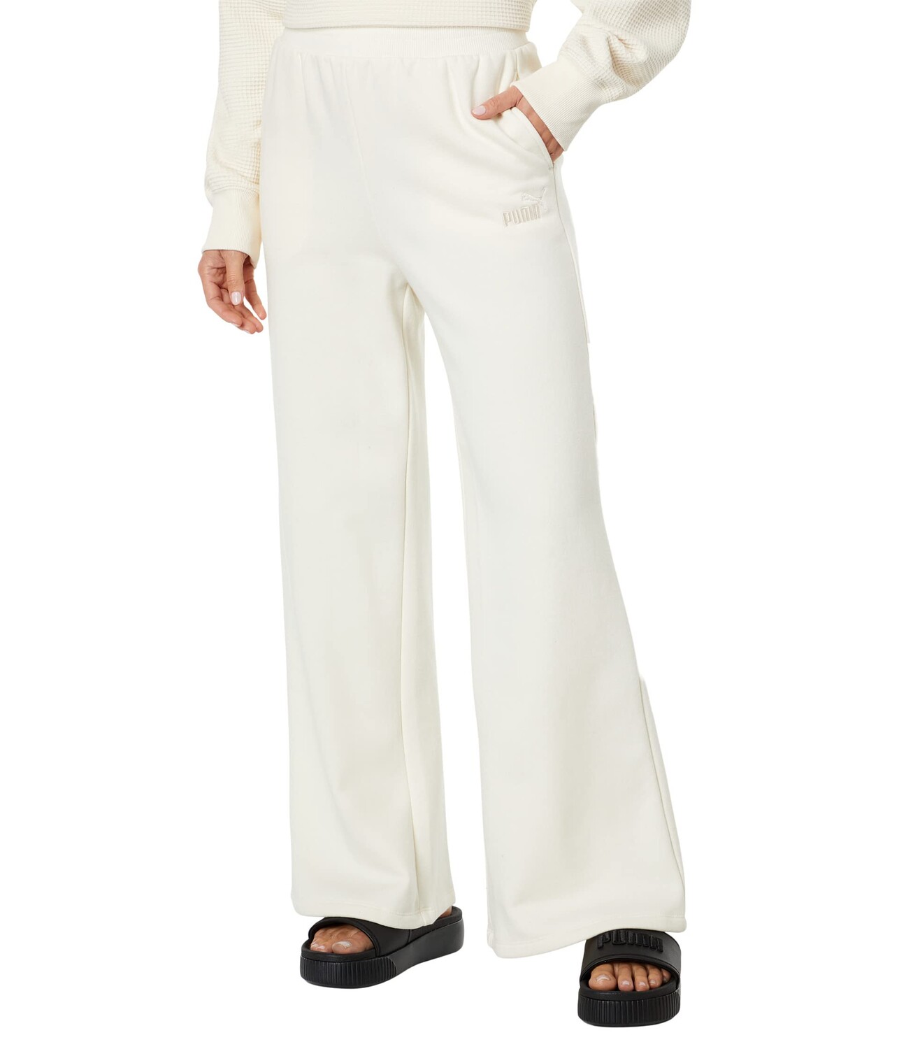 

Брюки PUMA, Essentials+ Embroidery Wide Fleece Pants