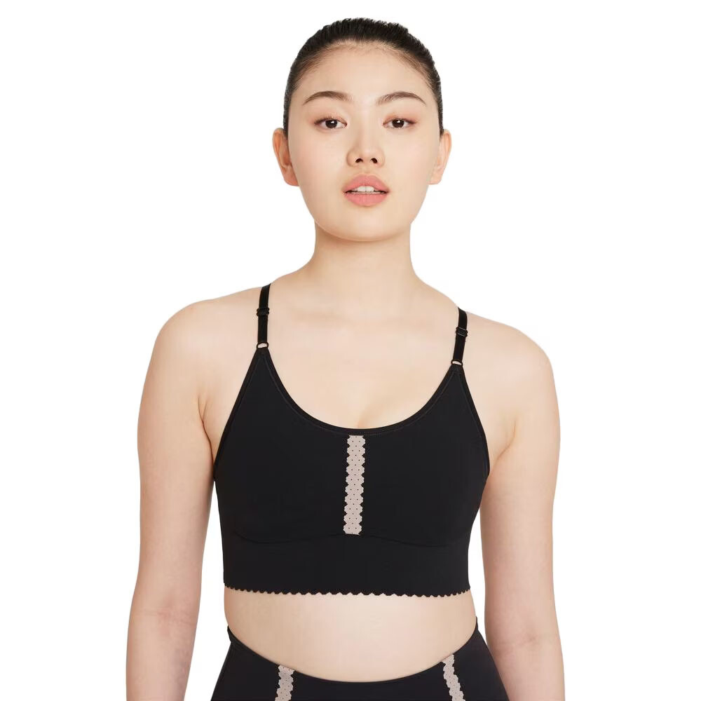 

Спортивный бюстгальтер Nike Yoga Dry Fit Indi, черный