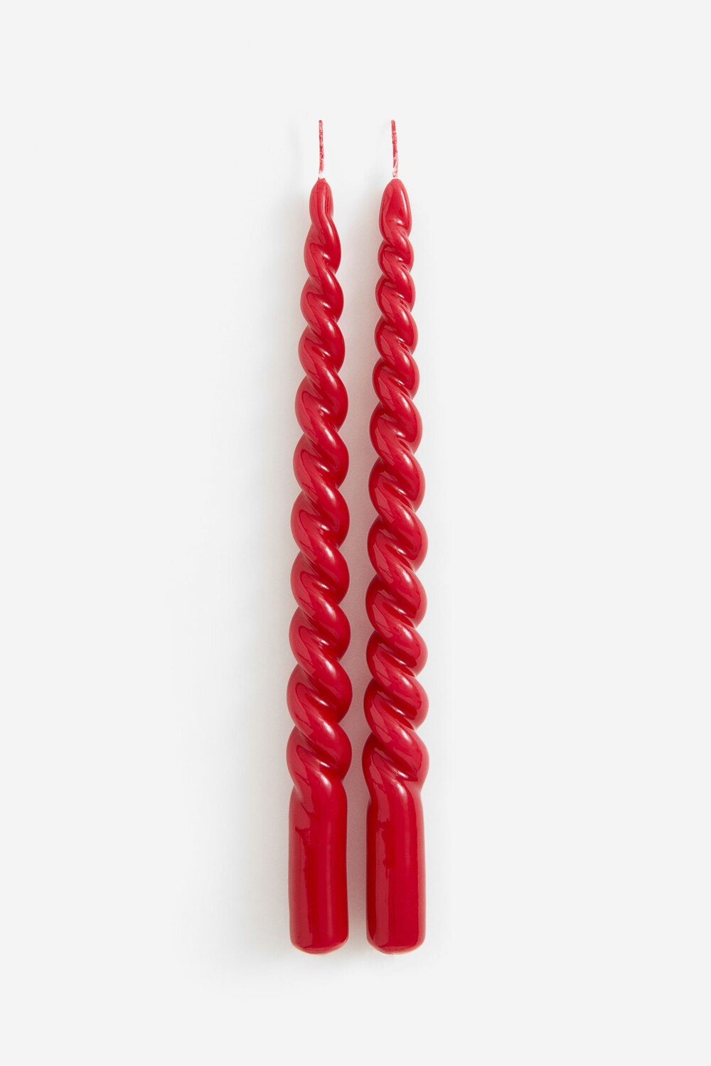

Комплект свечей H&M Home Spiral, 2 предмета, красный
