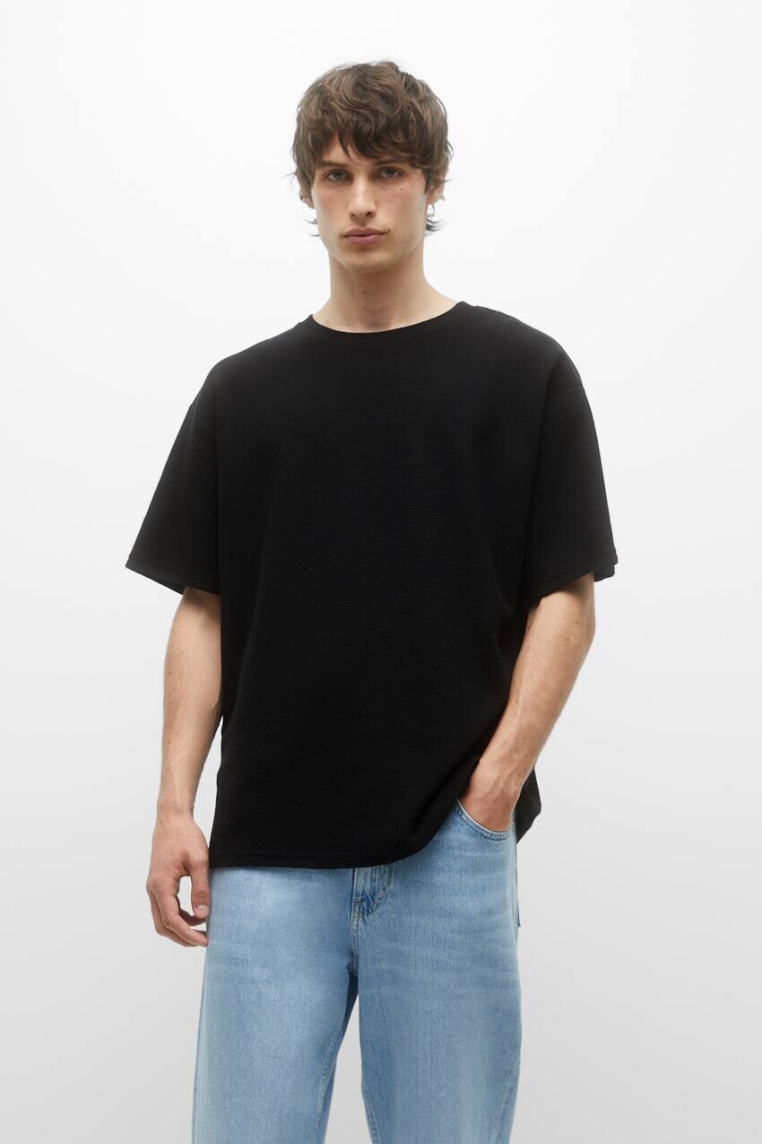 

Османская трикотажная футболка Pull&Bear, черный