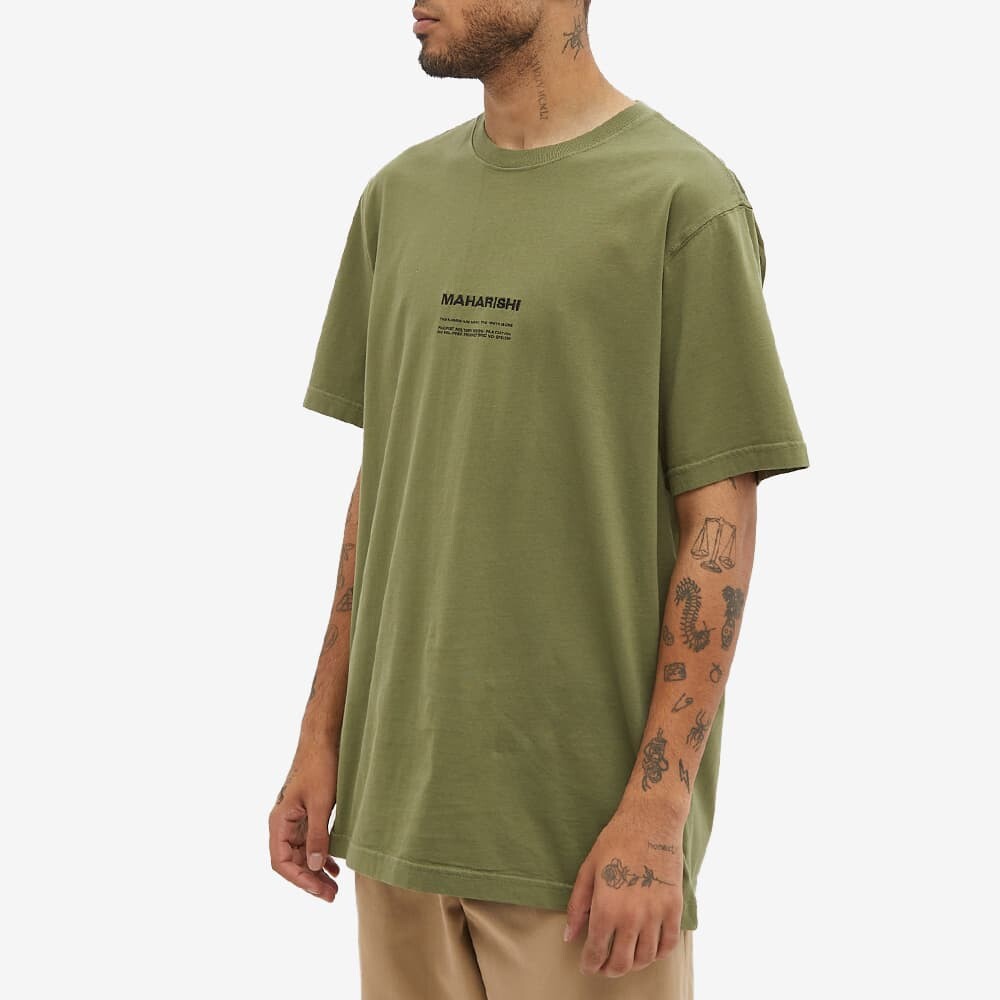 

Футболка Maharishi MILTYPE Embroidery Logo Tee, Серый