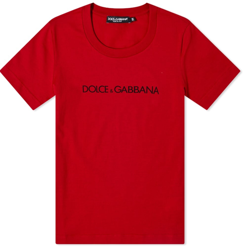 

Футболка Dolce & Gabbana Logo Tee, Красный