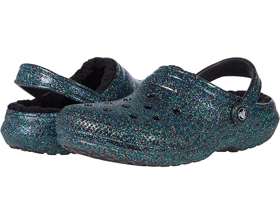 

Сабо Classic Lined Clog - Glitter Crocs, блеск звездного неба