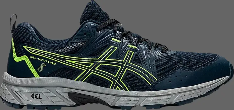 

Кроссовки gel venture 8 'french blue hazard green' Asics, синий