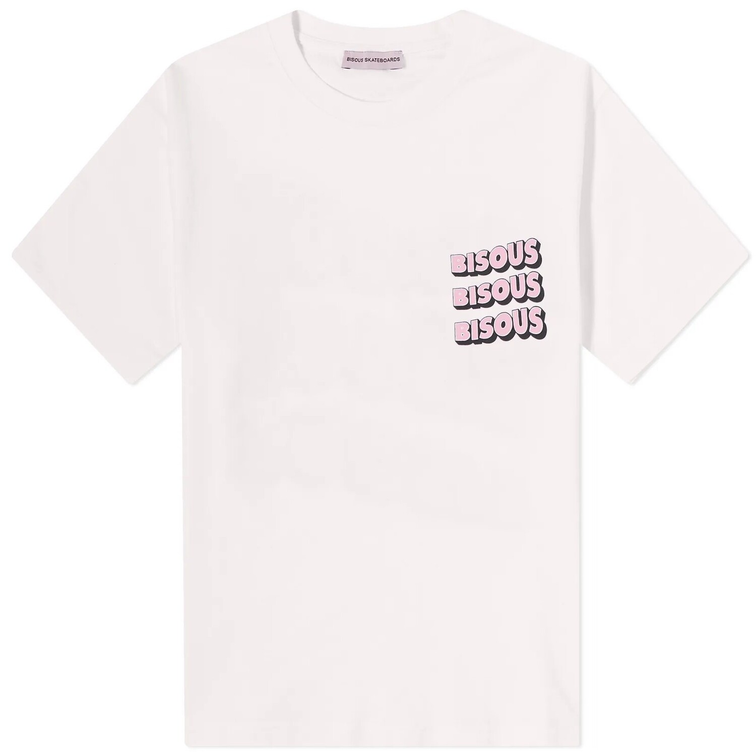 

Футболка Bisous Skateboards Sonics Unisex, светло-розовый