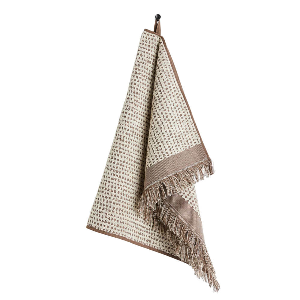 

Полотенце H&M Home Structural Cotton, бежевый/коричневый