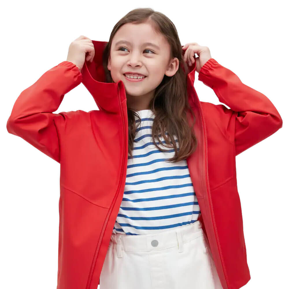 

Детская парка Uniqlo Blocktech Hooded, красный
