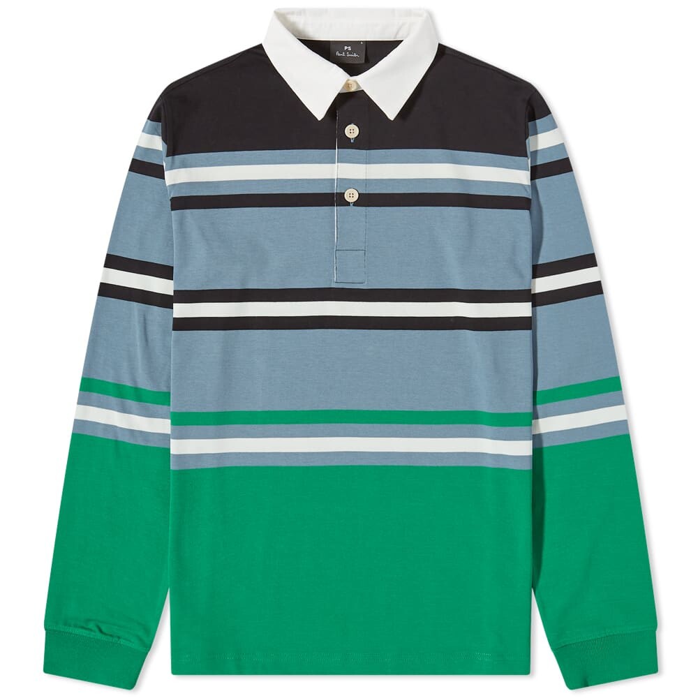 

Футболка Paul Smith Striped Rugby Shirt, Серый