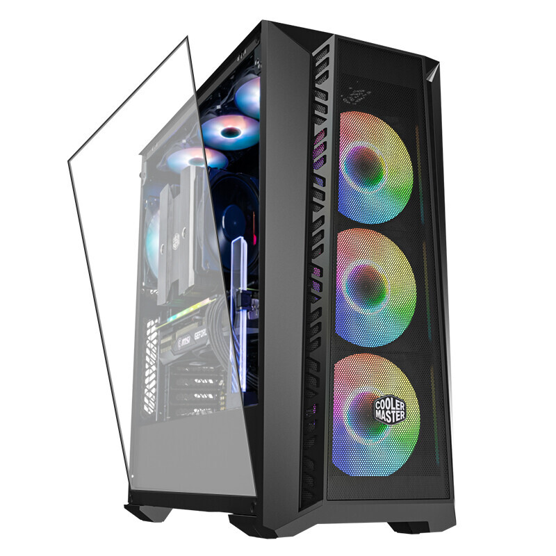 

Корпус Cooler Master MasterBox 520 Mesh, Mid Tower, черный, MB520-KGNN-SCN
