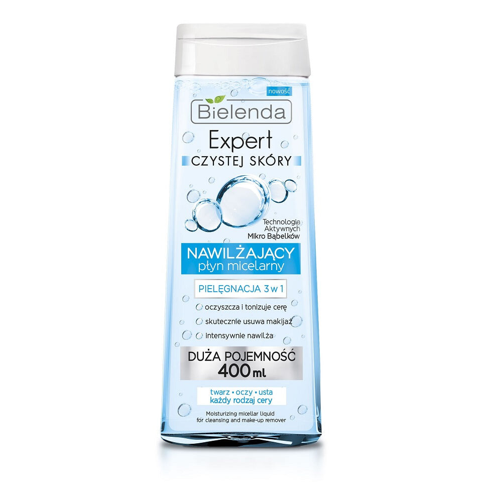 

Bielenda Увлажняющая мицеллярная вода Expert Clean Skin 3в1 400мл