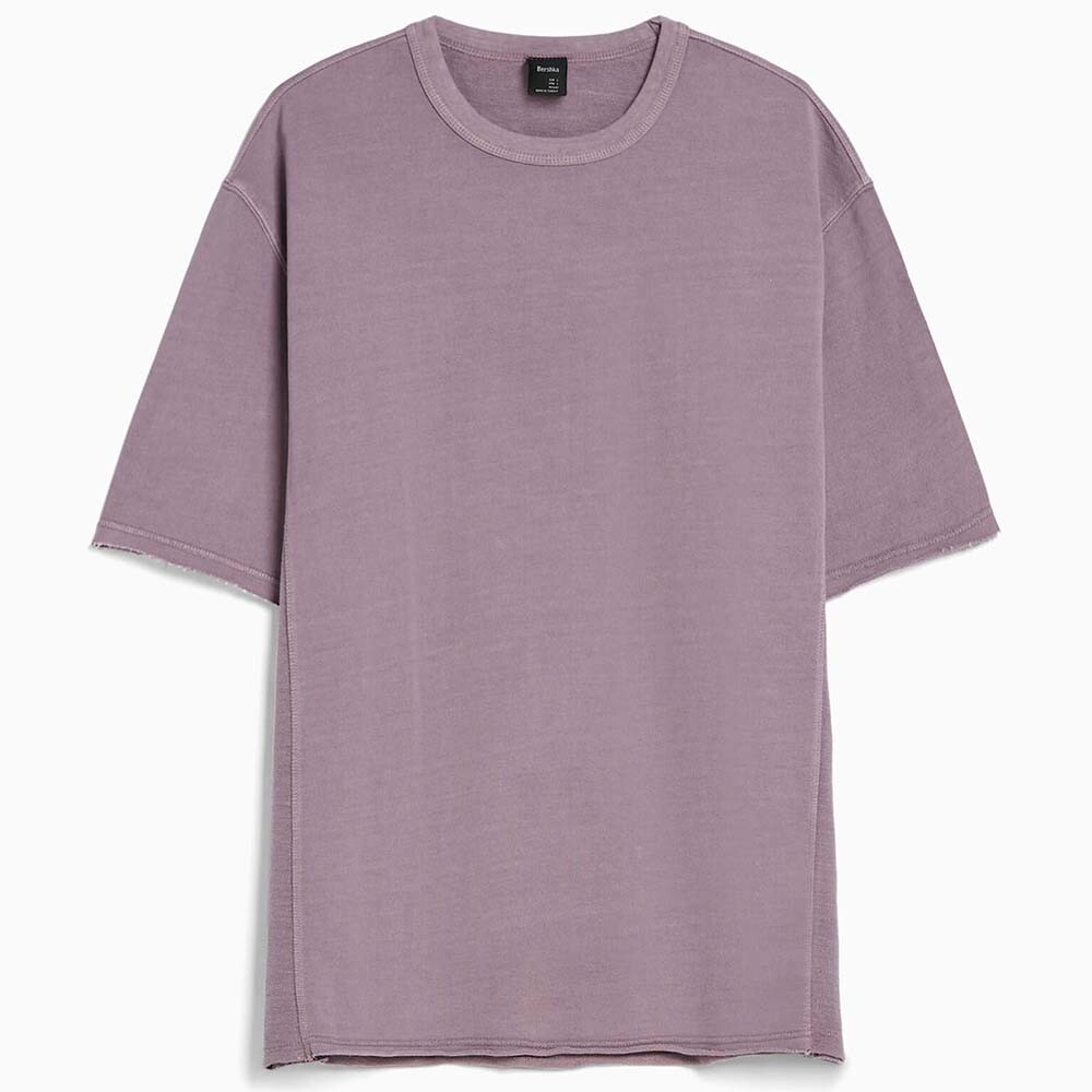 

Футболка Bershka Short Sleeve Faded, фиолетовый