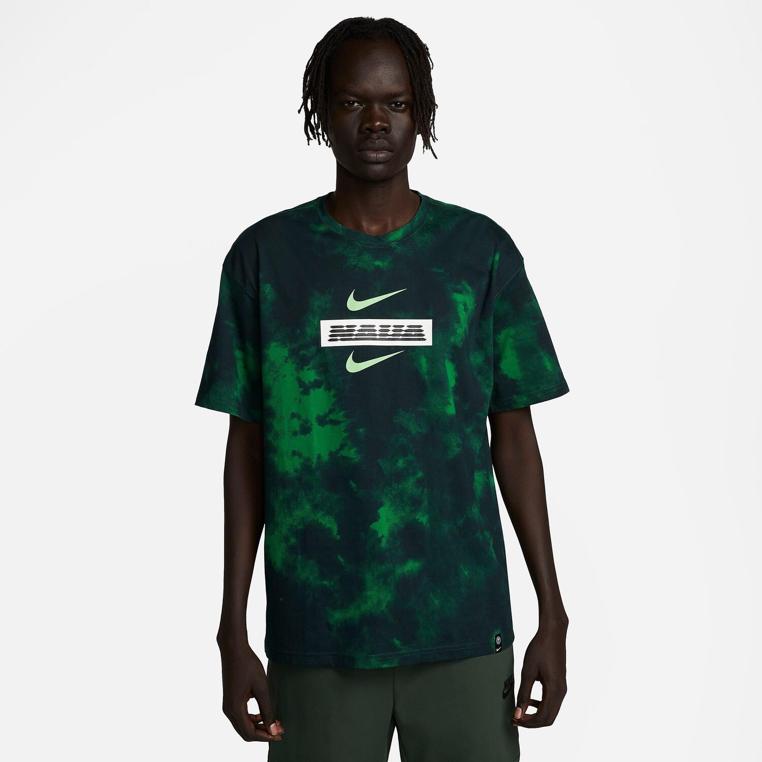 

Мужская футболка с футбольным принтом Nike Ignite Nigeria, зеленый
