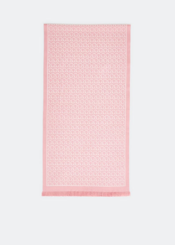 цена Шарф FERRAGAMO Gancini scarf, розовый