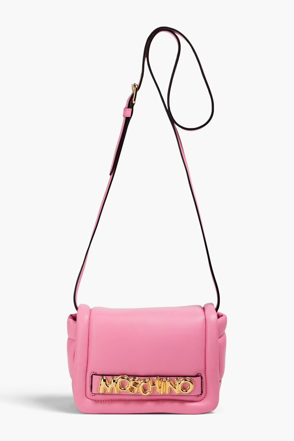 

Кожаная сумка через плечо Moschino, цвет Bubblegum