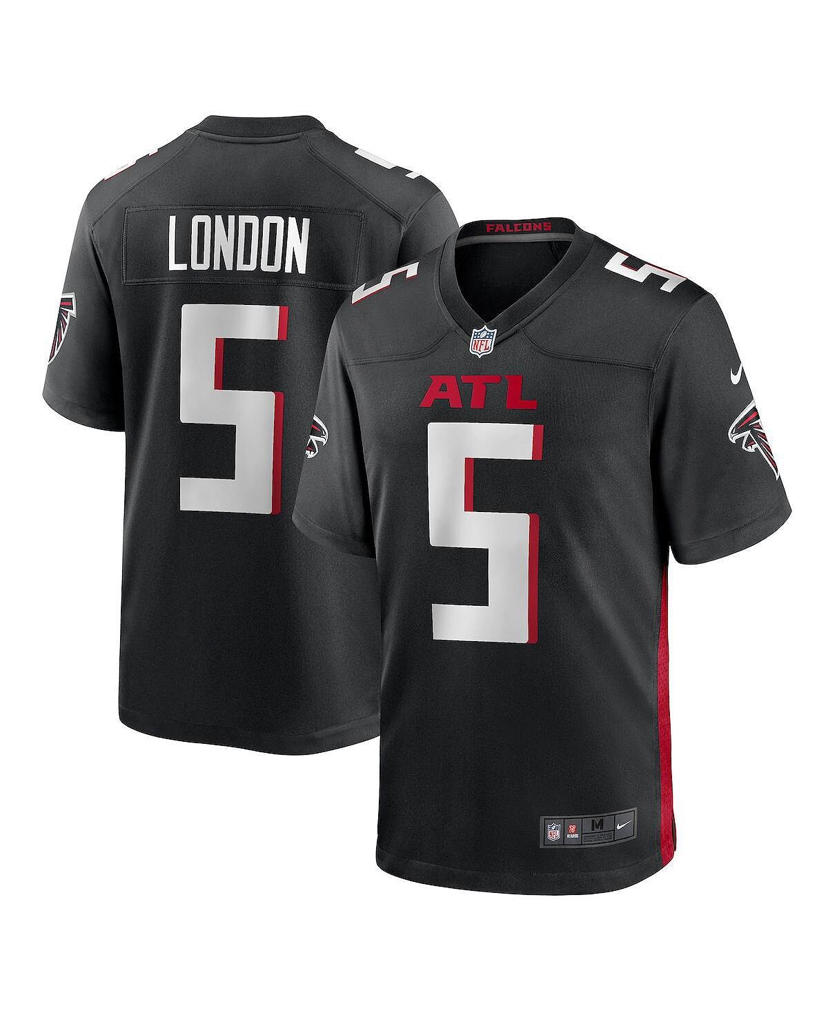 Мужская черная игровая майка Drake London Atlanta Falcons Player Nike