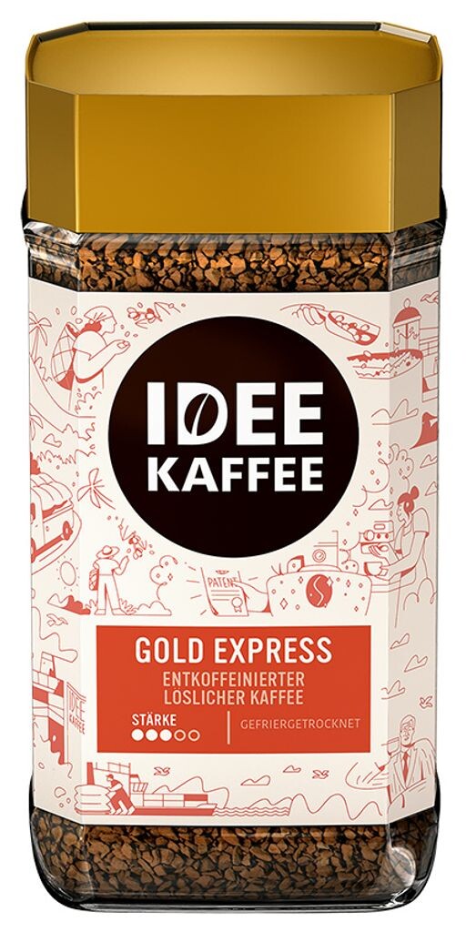 

Кофе растворимый GOLD EXPRESS без кофеина от Idea Coffee, 200г Idee Kaffee