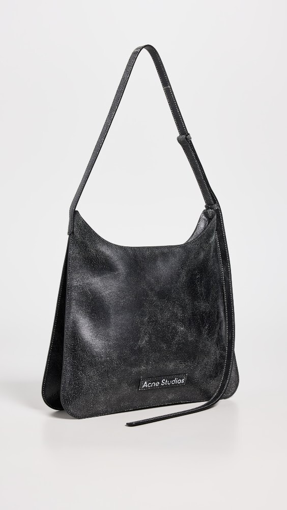 

Сумка через плечо Acne Studios Platt Crackle, черный
