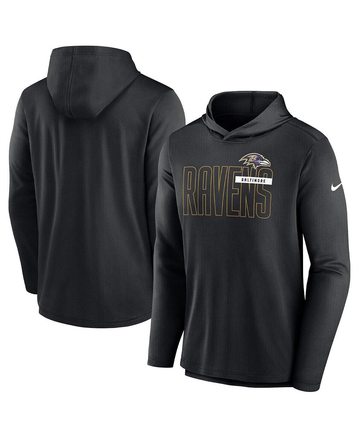 

Мужской черный пуловер с капюшоном Baltimore Ravens Performance Team Nike