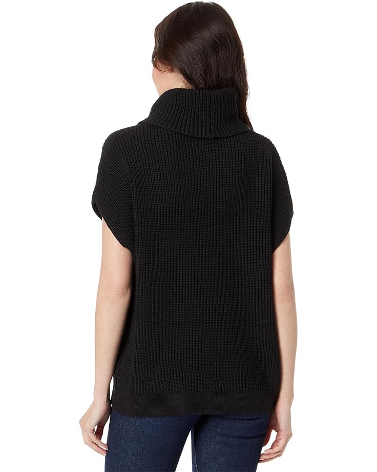 

Свитер Lilla P Ribbed Poncho Sweater, черный